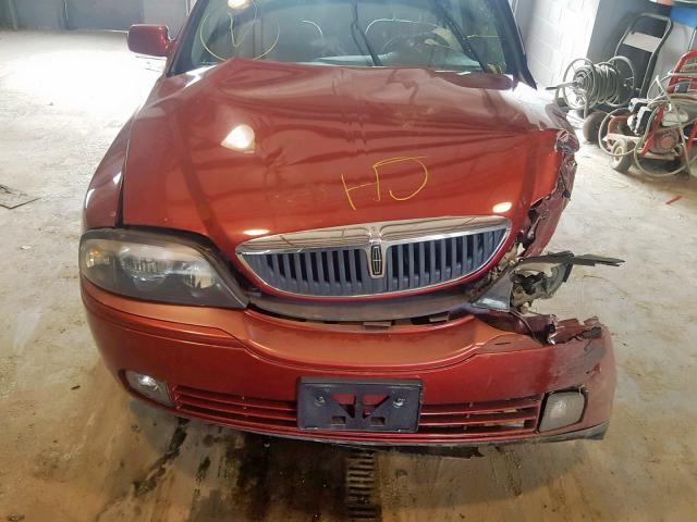 1LNHM87A74Y618651 - 2004 LINCOLN LS RED photo 7