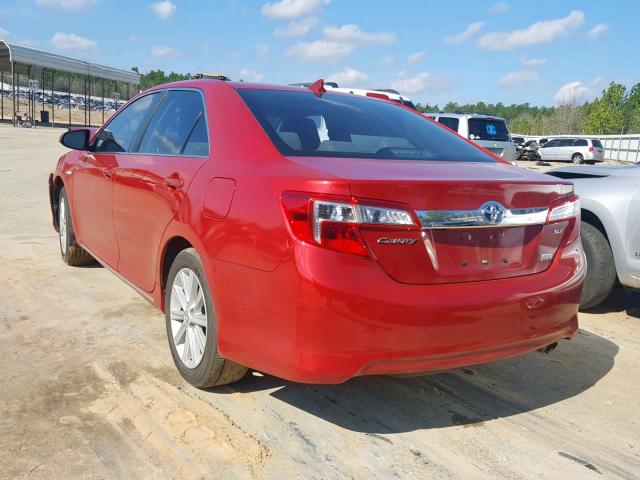 4T1BD1FK9CU021241 - 2012 TOYOTA CAMRY HYBR RED photo 3