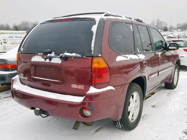 1GKDS13S242308719 - 2004 GMC ENVOY BURGUNDY photo 4