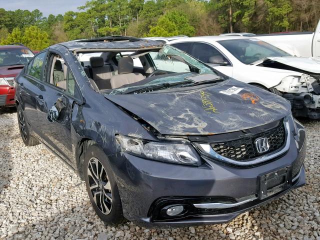 19XFB2F94DE046076 - 2013 HONDA CIVIC EXL GRAY photo 1