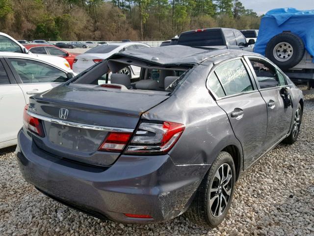 19XFB2F94DE046076 - 2013 HONDA CIVIC EXL GRAY photo 4