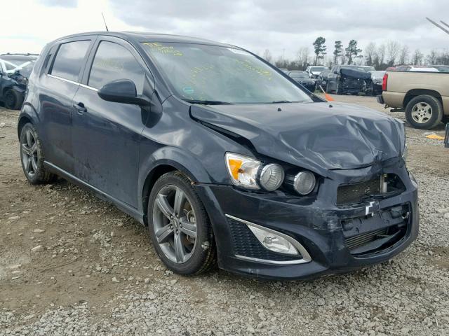 1G1JG6SB3D4137457 - 2013 CHEVROLET SONIC RS BLACK photo 1