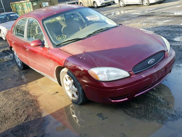 1FAFP56U26A262088 - 2006 FORD TAURUS SEL BURGUNDY photo 1