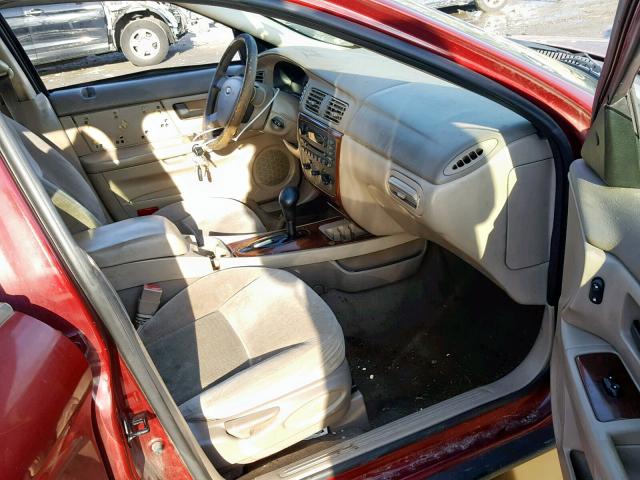 1FAFP56U26A262088 - 2006 FORD TAURUS SEL BURGUNDY photo 5