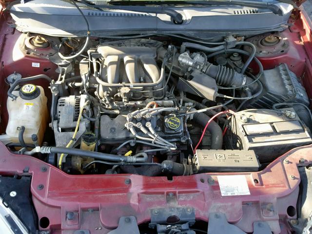 1FAFP56U26A262088 - 2006 FORD TAURUS SEL BURGUNDY photo 7