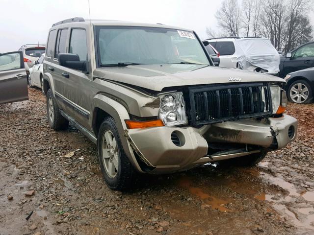1J8HG48N76C274639 - 2006 JEEP COMMANDER TAN photo 1
