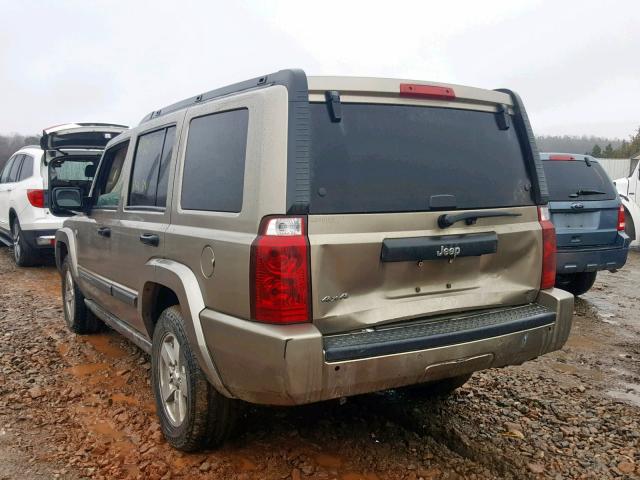 1J8HG48N76C274639 - 2006 JEEP COMMANDER TAN photo 3