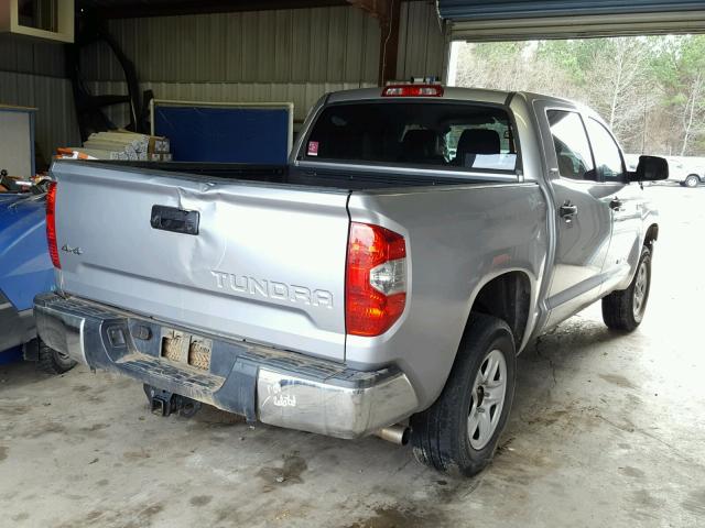 5TFDW5F18EX414557 - 2014 TOYOTA TUNDRA CRE SILVER photo 4