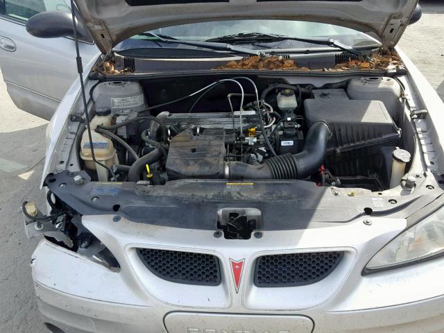 1G2NE52F15M228521 - 2005 PONTIAC GRAND AM S SILVER photo 7