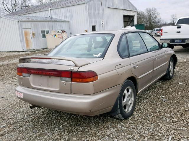 4S3BD4359X7262712 - 1999 SUBARU LEGACY L BEIGE photo 4