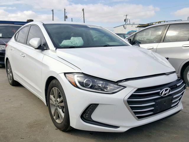 5NPD84LF1HH055332 - 2017 HYUNDAI ELANTRA WHITE photo 1