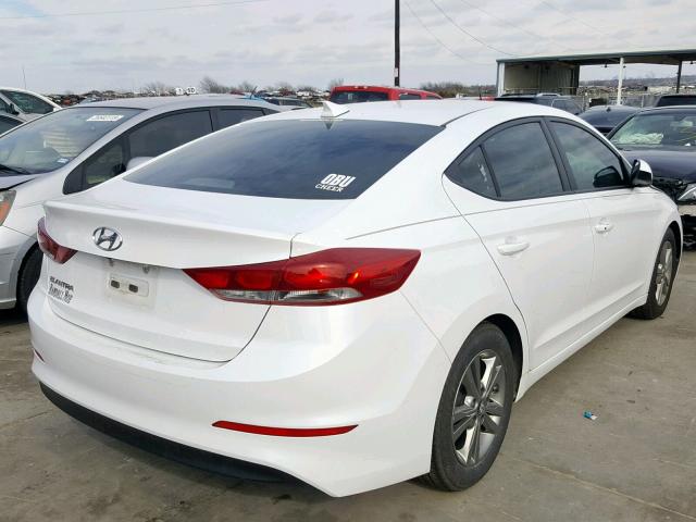 5NPD84LF1HH055332 - 2017 HYUNDAI ELANTRA WHITE photo 4