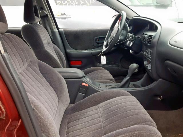 1G2WK52J72F242862 - 2002 PONTIAC GRAND PRIX RED photo 5