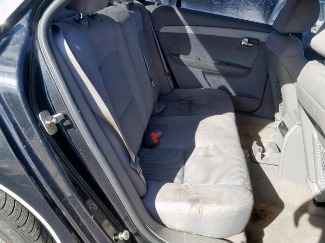 1G1ZC5E19BF249550 - 2011 CHEVROLET MALIBU 1LT შავი ფოტო 6