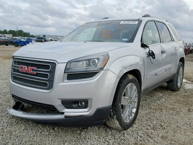 1GKKRSKD2HJ239215 - 2017 GMC ACADIA LIM SILVER photo 2