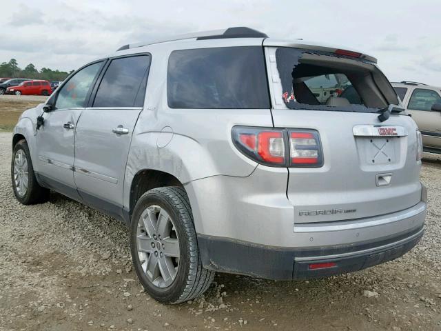 1GKKRSKD2HJ239215 - 2017 GMC ACADIA LIM SILVER photo 3