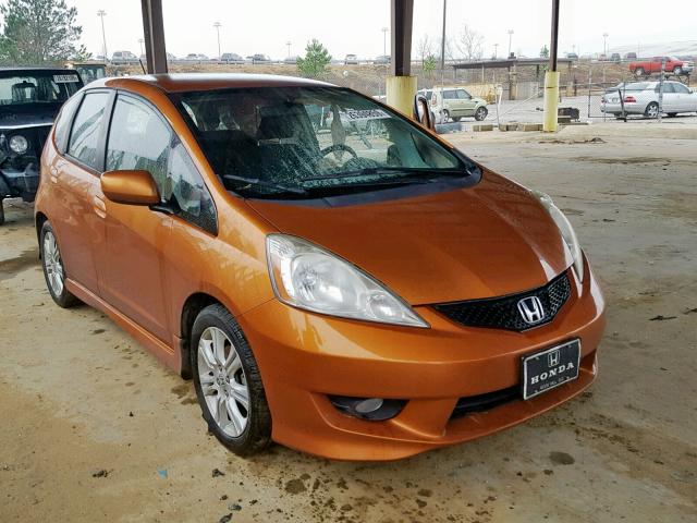 JHMGE88619S048615 - 2009 HONDA FIT SPORT ORANGE photo 1