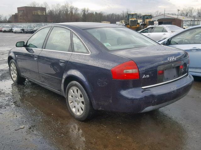 WAUEH64B91N067646 - 2001 AUDI A6 2.8 QUA BLUE photo 3