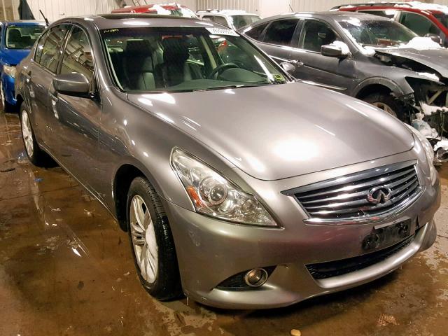 JN1DV6AR7CM860285 - 2012 INFINITI G25 GRAY photo 1