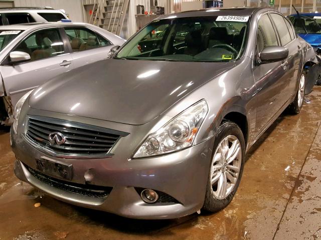 JN1DV6AR7CM860285 - 2012 INFINITI G25 GRAY photo 2