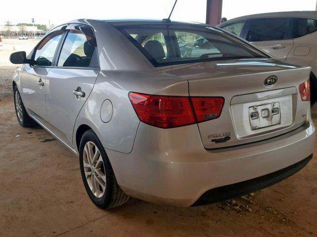 KNAFU4A27C5594595 - 2012 KIA FORTE EX SILVER photo 3