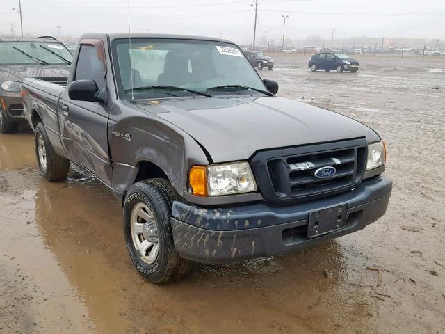 1FTYR10D54PB50667 - 2004 FORD RANGER GRAY photo 1