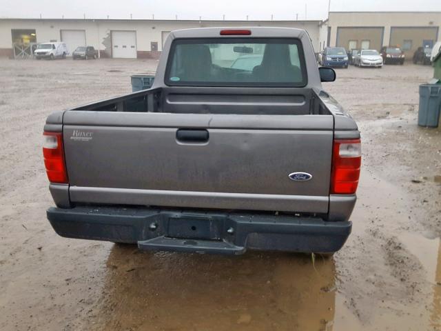 1FTYR10D54PB50667 - 2004 FORD RANGER GRAY photo 6