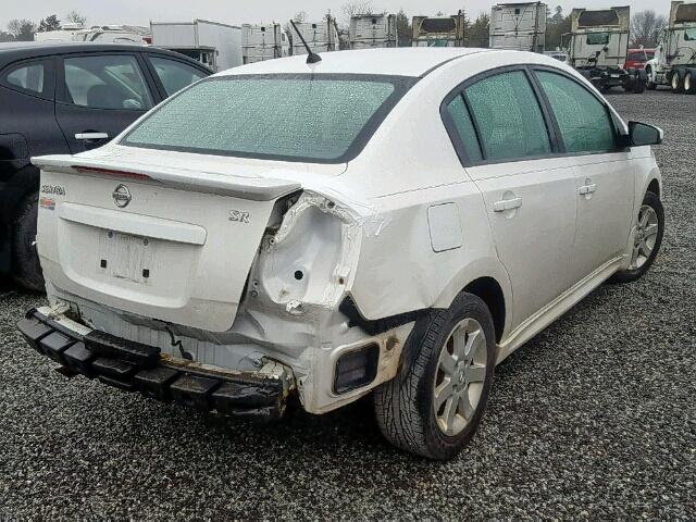 3N1AB6AP6AL661763 - 2010 NISSAN SENTRA 2.0 WHITE photo 4