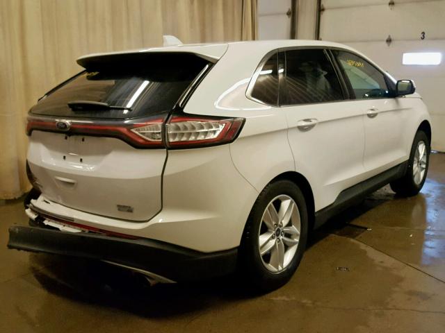 2FMTK4J90FBC34394 - 2015 FORD EDGE SEL WHITE photo 4