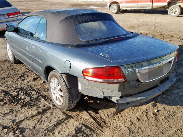 1C3EL75R36N154604 - 2006 CHRYSLER SEBRING GT GREEN photo 3