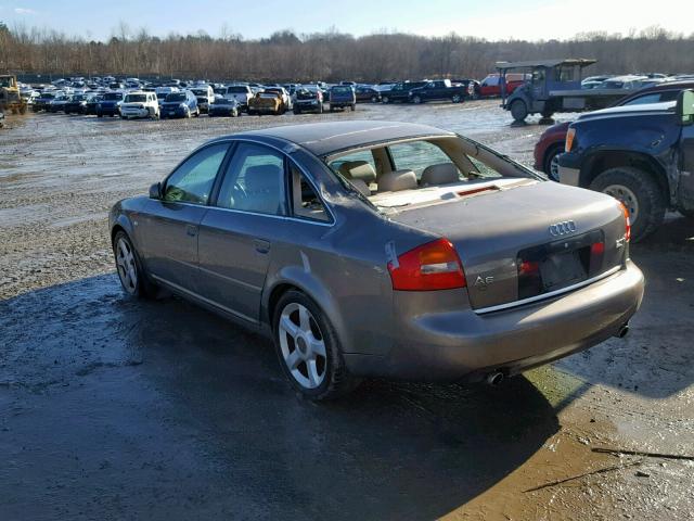 WAULD64BX3N046570 - 2003 AUDI A6 2.7T QU GRAY photo 3