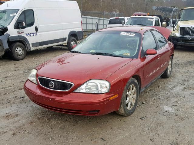 1MEFM53U91A623511 - 2001 MERCURY SABLE LS MAROON photo 2