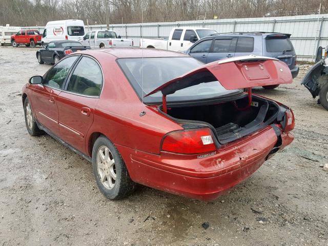 1MEFM53U91A623511 - 2001 MERCURY SABLE LS MAROON photo 3