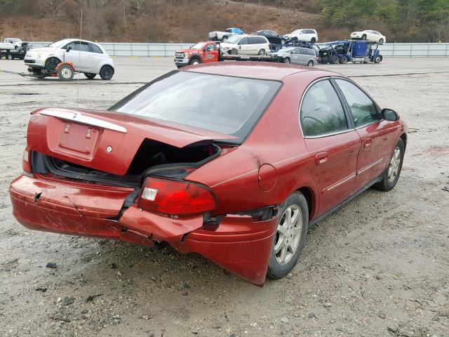 1MEFM53U91A623511 - 2001 MERCURY SABLE LS MAROON photo 4