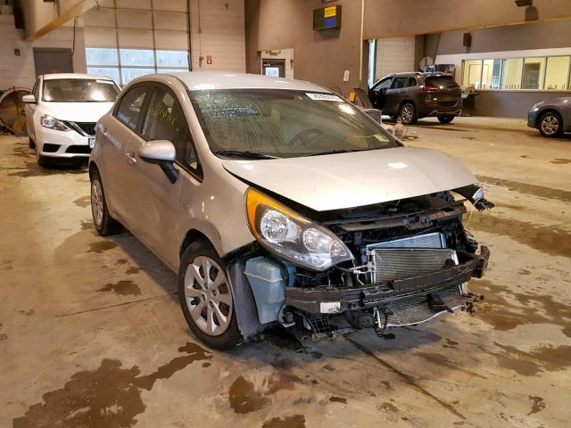 KNADN5A33D6180518 - 2013 KIA RIO EX SILVER photo 1