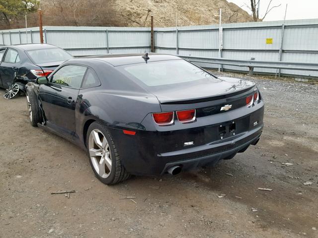 2G1FT1EW0B9145626 - 2011 CHEVROLET CAMARO 2SS BLACK photo 3