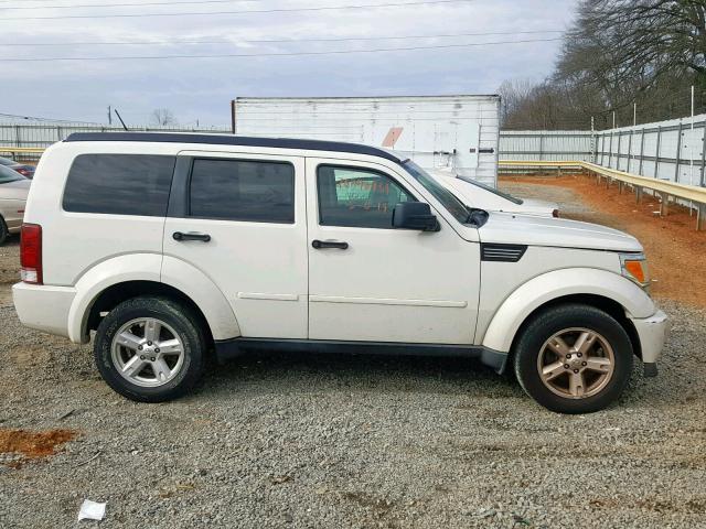 1D8GT28K57W734178 - 2007 DODGE NITRO SXT WHITE photo 9