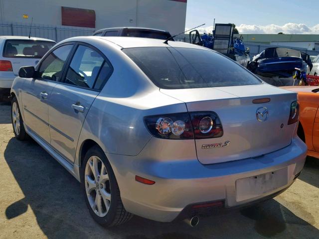 JM1BK323071690638 - 2007 MAZDA 3 S SILVER photo 3