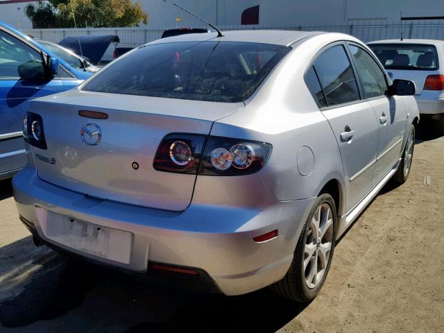 JM1BK323071690638 - 2007 MAZDA 3 S SILVER photo 4