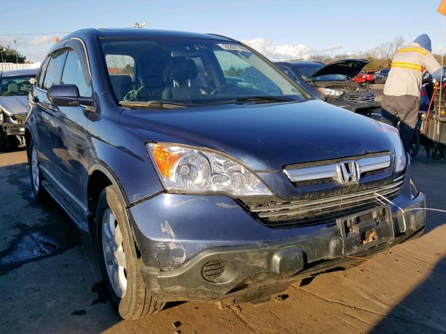 JHLRE48747C015985 - 2007 HONDA CR-V EXL BLUE photo 1