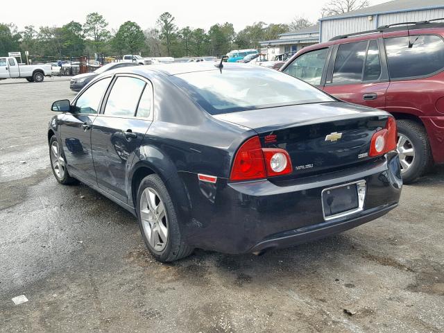 1G1ZA5E04AF146239 - 2010 CHEVROLET MALIBU LS BLACK photo 3