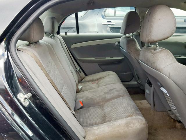 1G1ZA5E04AF146239 - 2010 CHEVROLET MALIBU LS BLACK photo 6