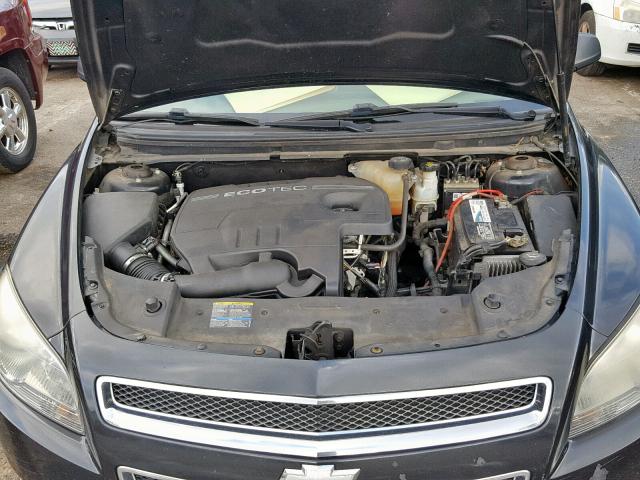 1G1ZA5E04AF146239 - 2010 CHEVROLET MALIBU LS BLACK photo 7