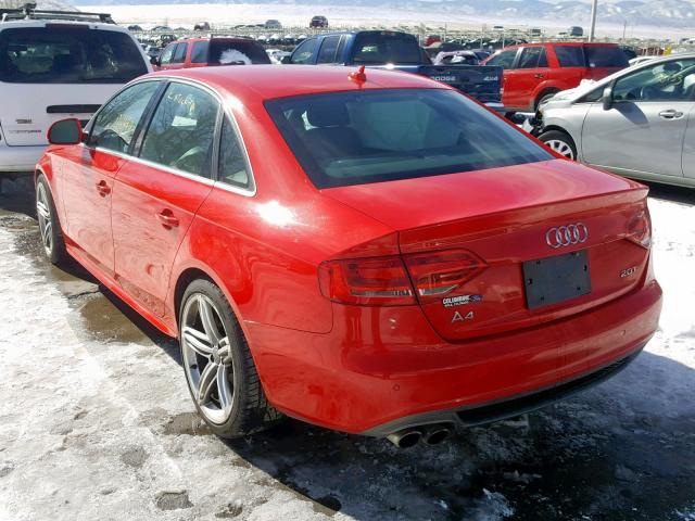 WAUMF78K39N035742 - 2009 AUDI A4 PRESTIG RED photo 3