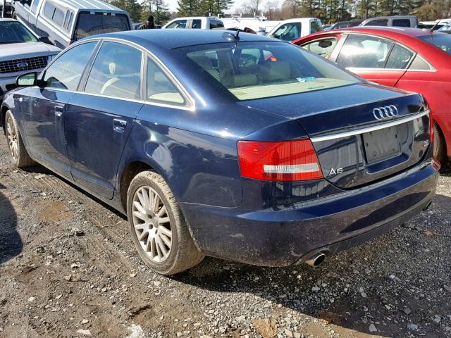 WAUDH74F26N119985 - 2006 AUDI A6 3.2 QUA BLUE photo 3