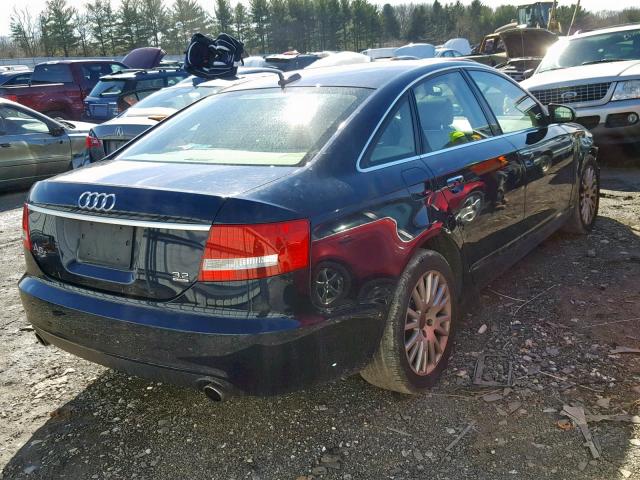 WAUDH74F26N119985 - 2006 AUDI A6 3.2 QUA BLUE photo 4