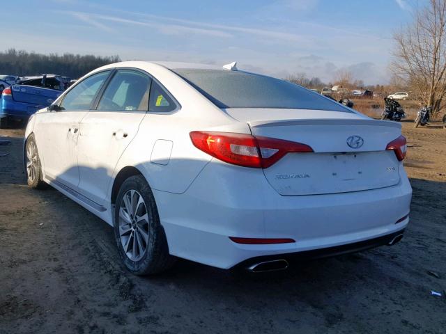 5NPE34AFXGH399648 - 2016 HYUNDAI SONATA SPO WHITE photo 3