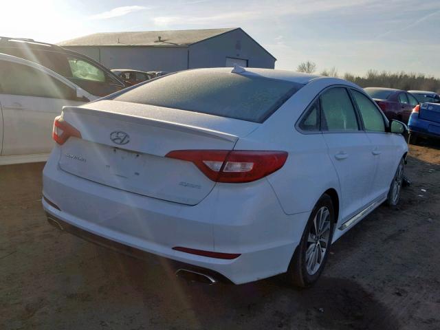 5NPE34AFXGH399648 - 2016 HYUNDAI SONATA SPO WHITE photo 4