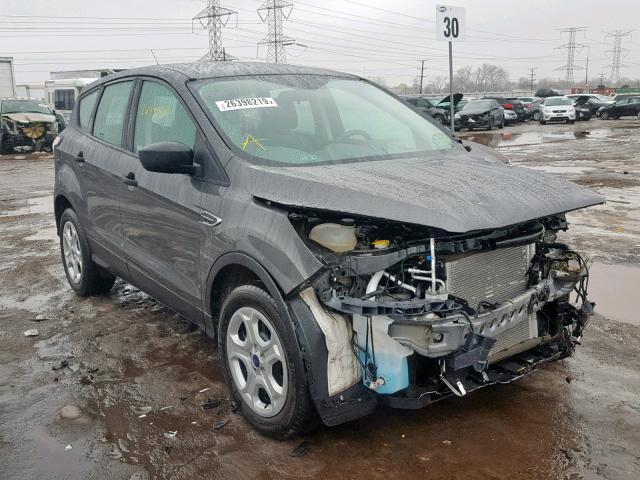 1FMCU0F71HUB86623 - 2017 FORD ESCAPE S GRAY photo 1