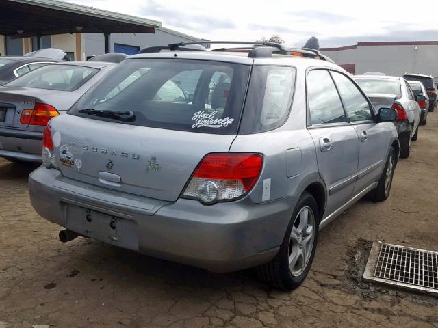 JF1GG68554H806474 - 2004 SUBARU IMPREZA OU SILVER photo 4